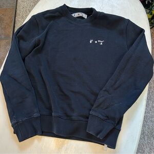 Off-White Black Crewneck Sweater